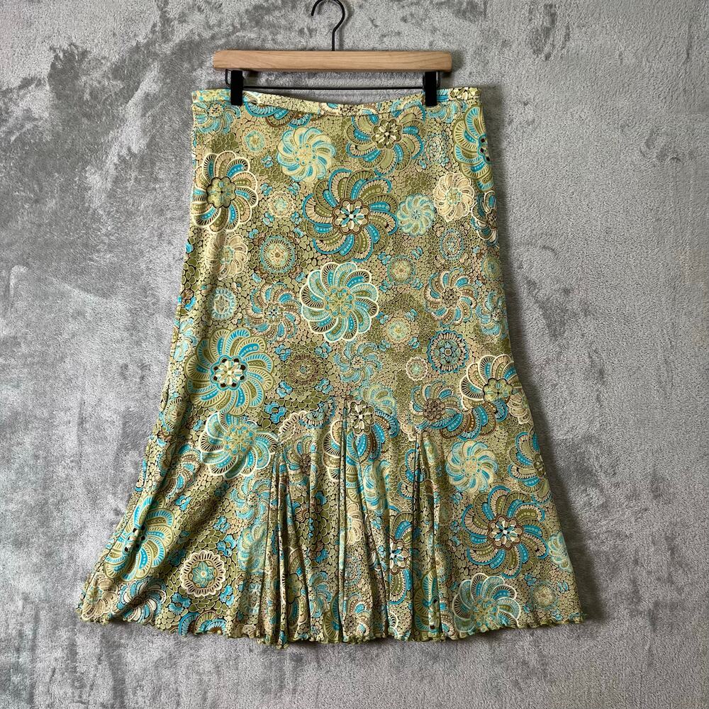 Vintage Y2K Fairy Boho Two Piece Set Floral Paisley Cottagecore Babydoll Lace XL - Picture 6 of 8
